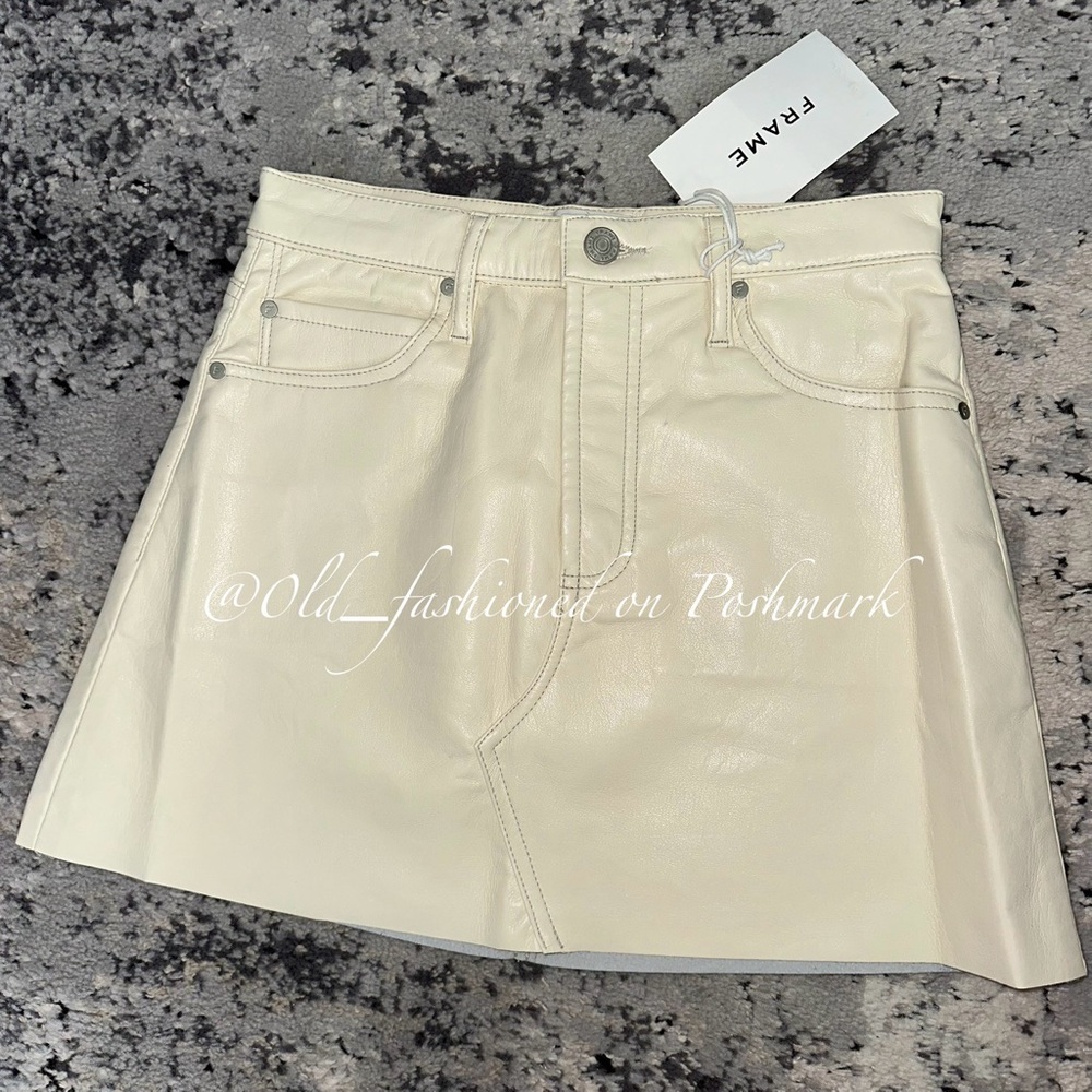 FRAME Leather Mini Skirt - Price Firm - Picture 3 of 10